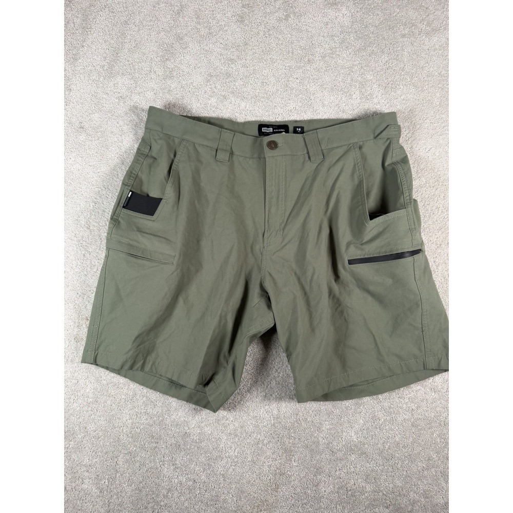 Barbell Apparel Anything V2 Shorts Mens 36 Green Stretch Cargo Travel Pockets